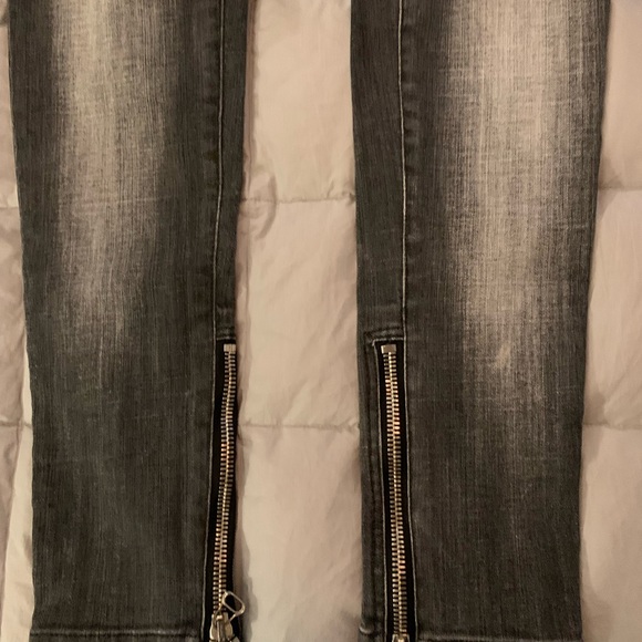 Balmain Gray Cotton Blend Jeans - Picture 9 of 14
